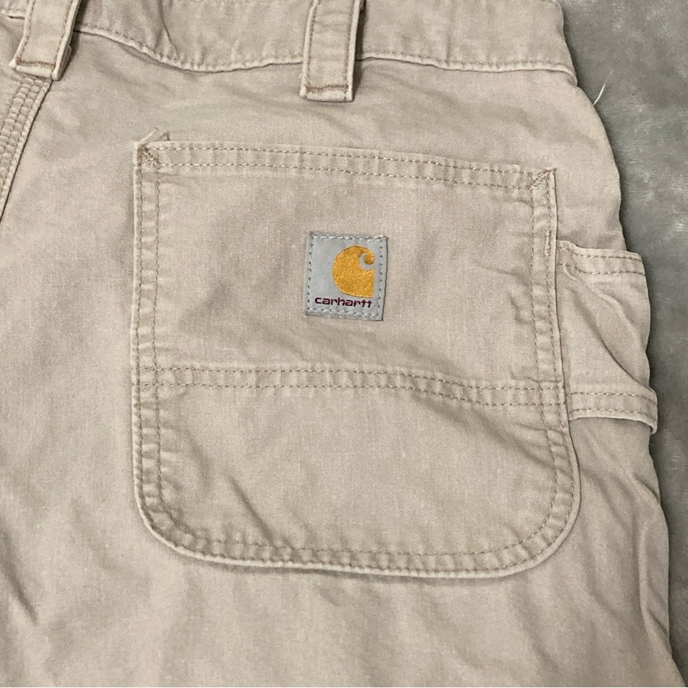 Carhartt Loose Fit Men's Tan Work Cargo Shorts Size 34 - Picture 5 of 16